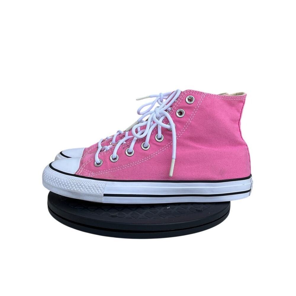 Converse Chuck Taylor All Star High Top Pink Canvas Sneakers Women’s Size 9.5